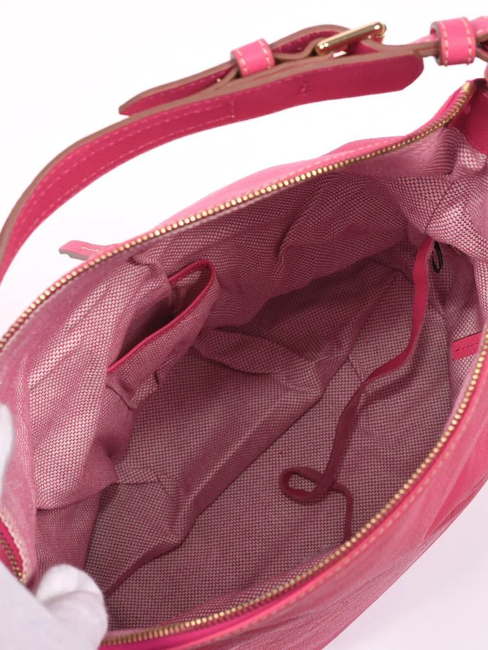 Dooney & Bourke Medium Pocket Sac Hot Pink Leather Shoulder Bag NWT BF354 HP